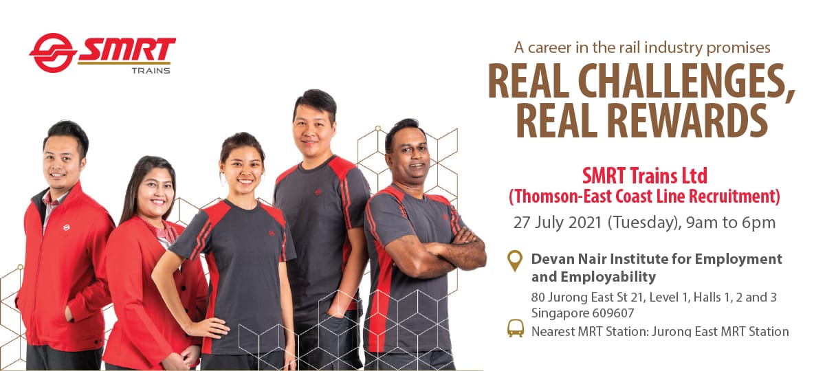SMRT Thomson-East Coast Line (TEL) Recruitment (27 Jul)